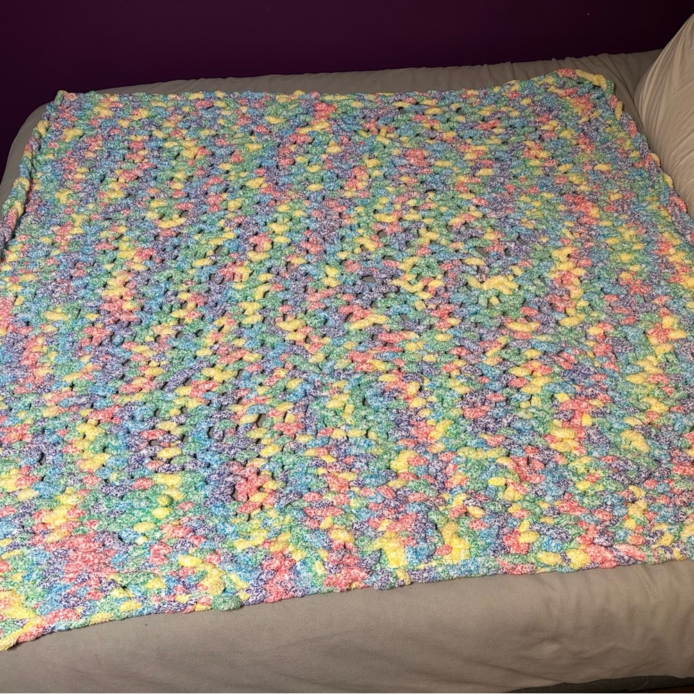 Twin super soft chunky blanket